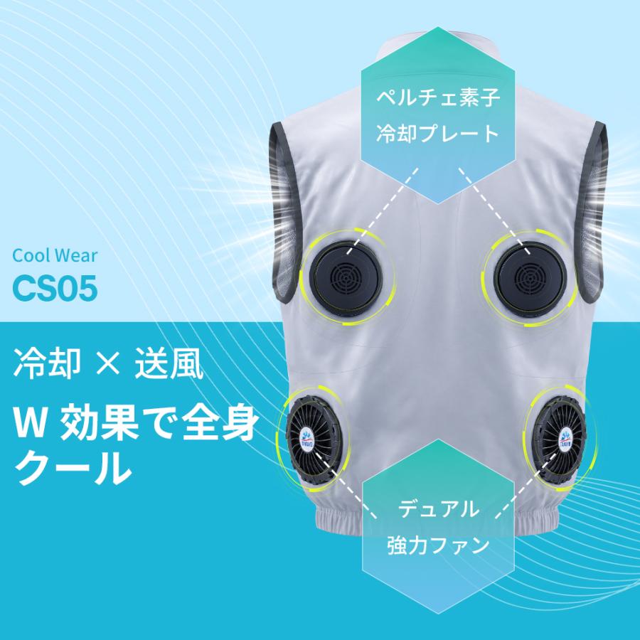 TAKUYO 「着るだけで-20℃」空調ウェア バッテリー ファンセット 冷却