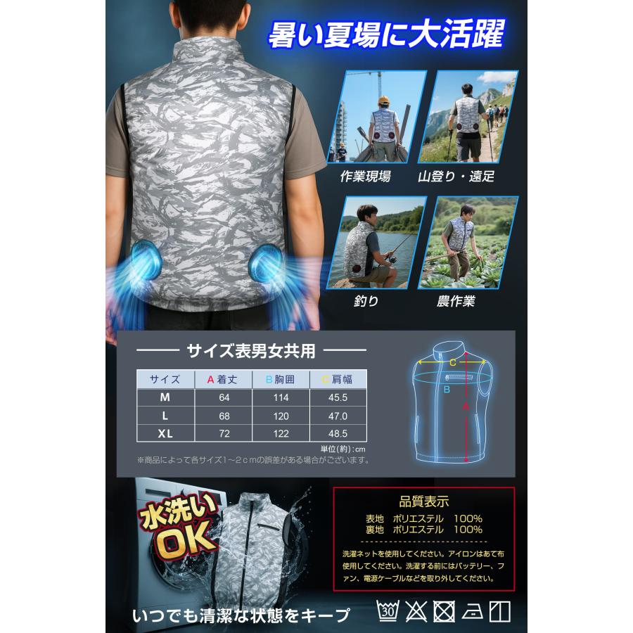 空調ウェア バッテリー ファンセット 冷却プレート付 ベスト TAKUYO 「着るだけで-25℃」空調ウェア バッテリー ファンセット 冷却