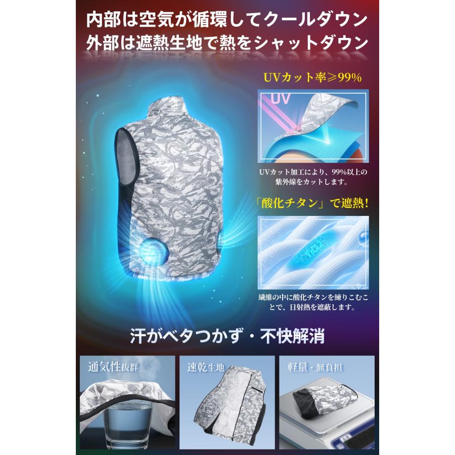 TAKUYO 「着るだけで-25℃」空調ウェア バッテリー ファンセット 冷却