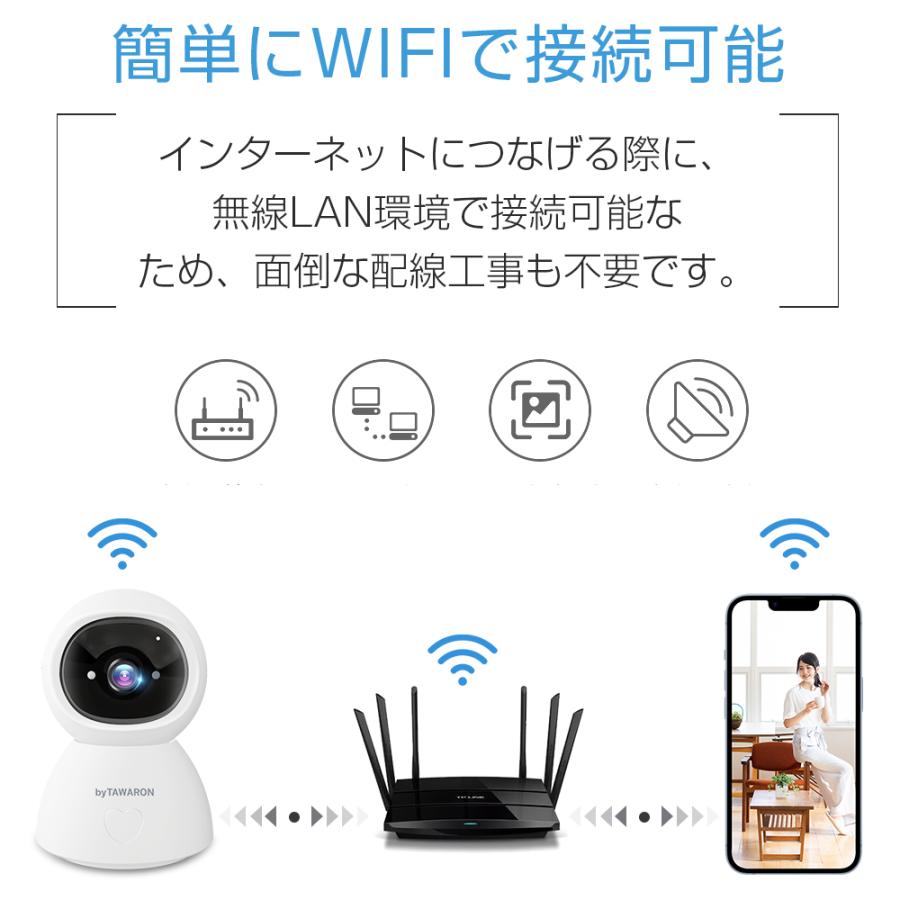 防犯カメラ 屋外 家庭用 自動追跡 動体検知 音声検知 530万画素 双方向