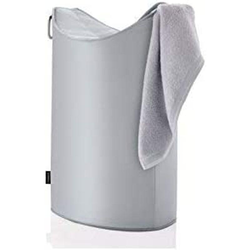 (Grey) Blomus Floz Design Frisco Laundry Bin Silver Grey