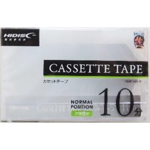 HIDISC ハイディスク カセットテープ 10分4巻 HDCT10M4P