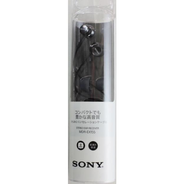 SONY（ソニー） ステレオイヤーレシーバー MDR−EX155BQ 黒