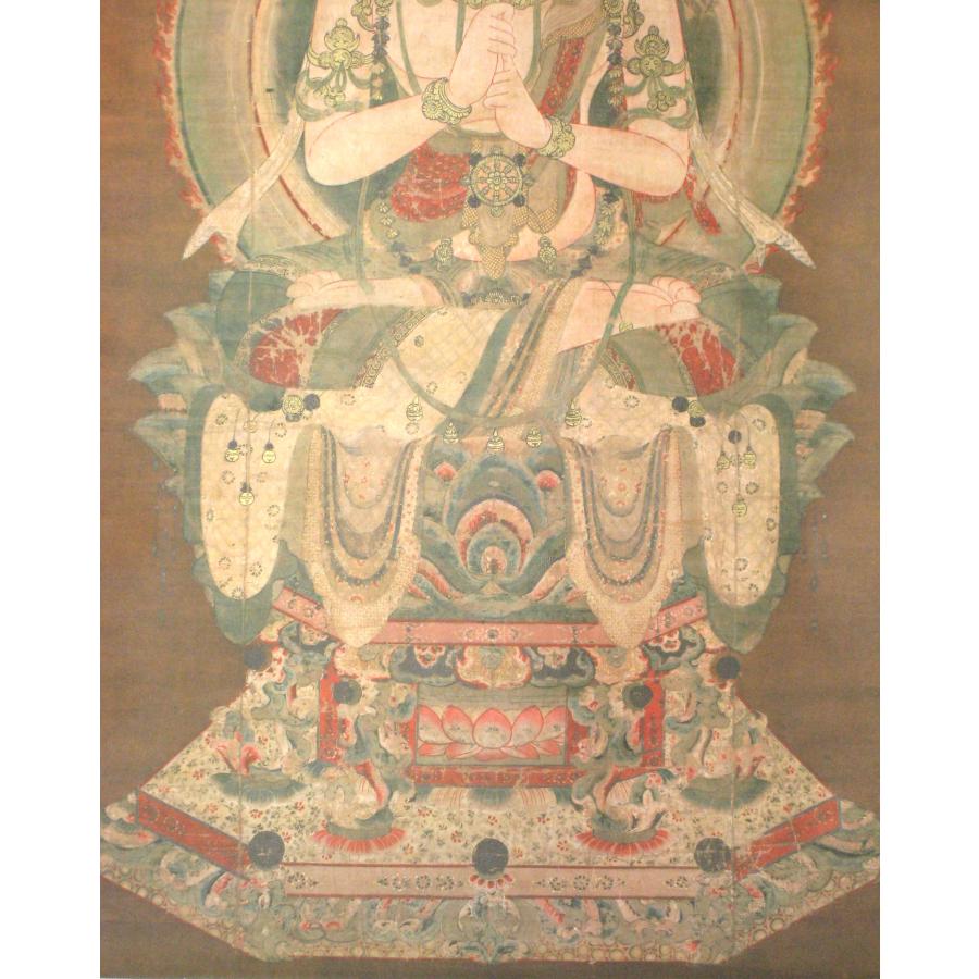 掛け軸 掛軸 大日如来像（金剛界）根津美術館蔵 重要文化財 (複製・) 共