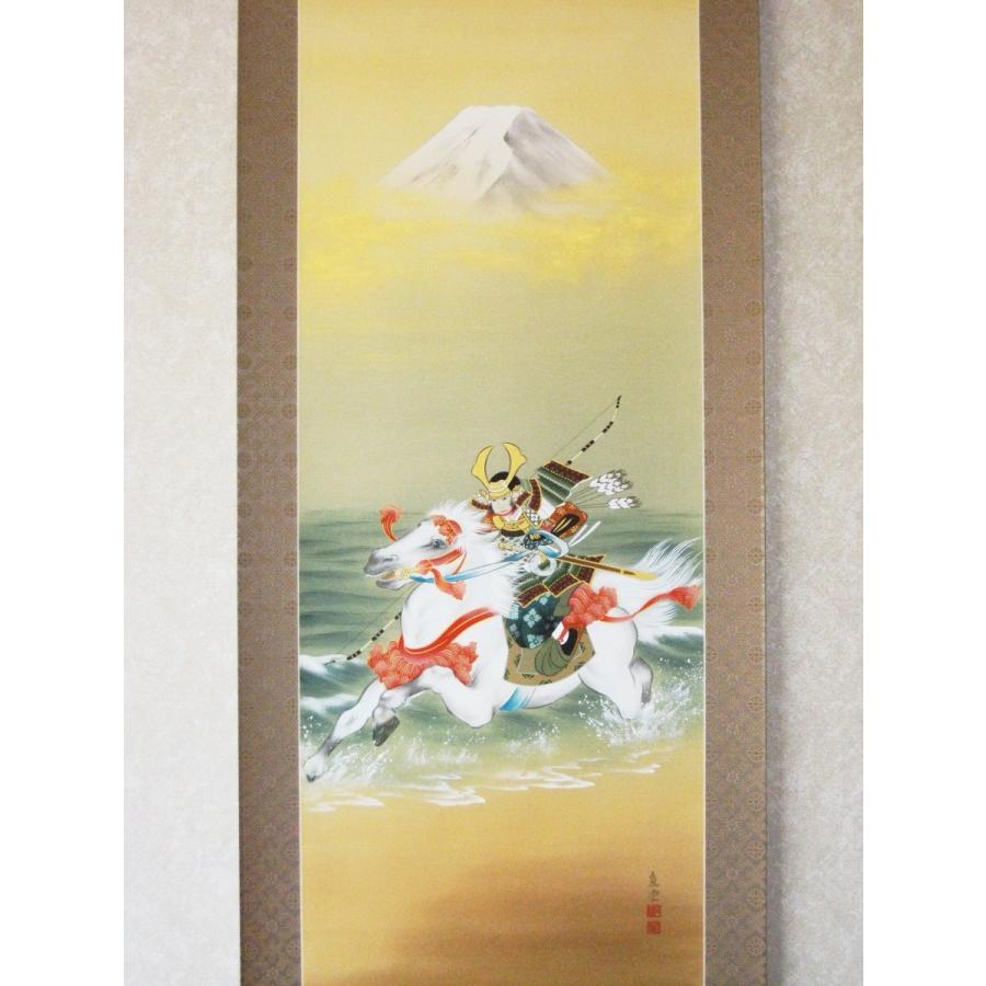 掛け軸 掛軸 武者 石神直堂 (真作・新品) : 掛け軸の専門店 香遊
