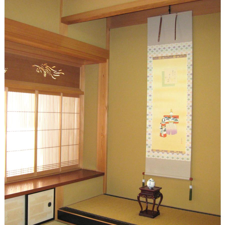 掛け軸　立ち雛　石神直堂　ひな祭り kouyu-info_it113400