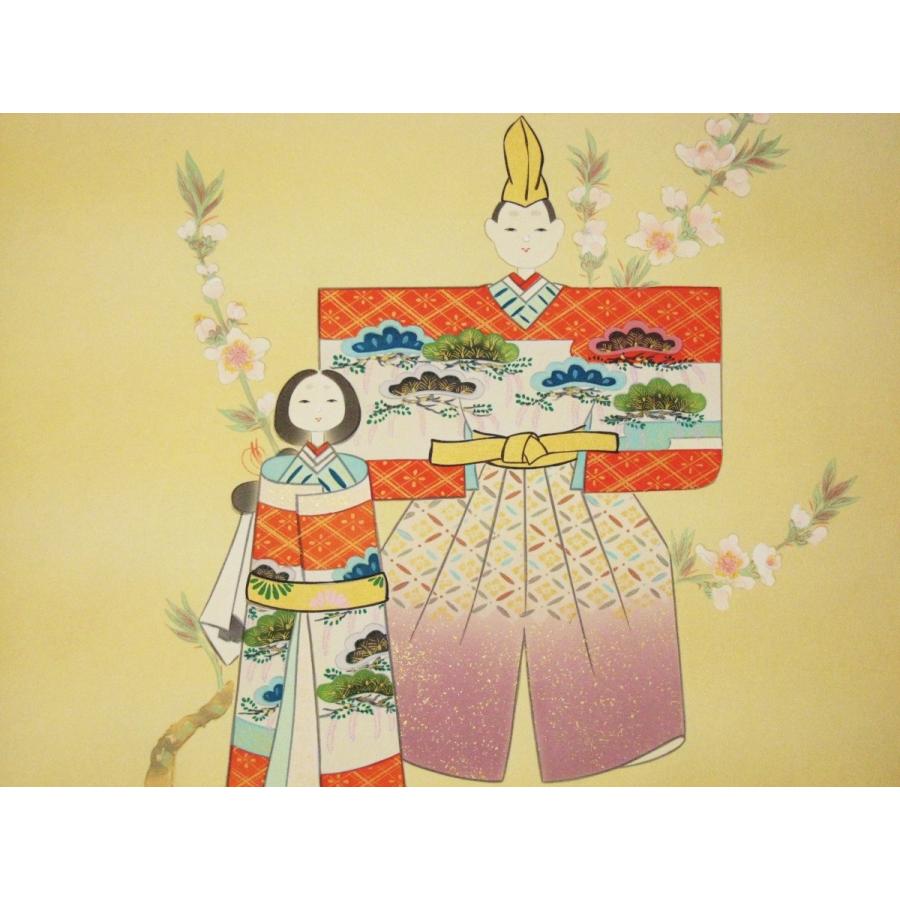 真筆】ミニ掛け軸 桃香の雛◇金武蘇春 (新品) 【公式通販】