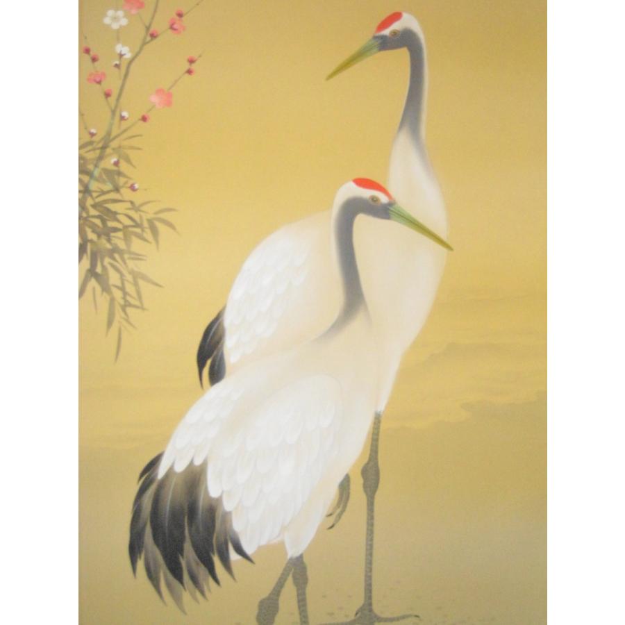 掛け軸 掛軸 陽光双鶴 加野秋谿 (真作・新品) : 掛け軸の専門店 香遊