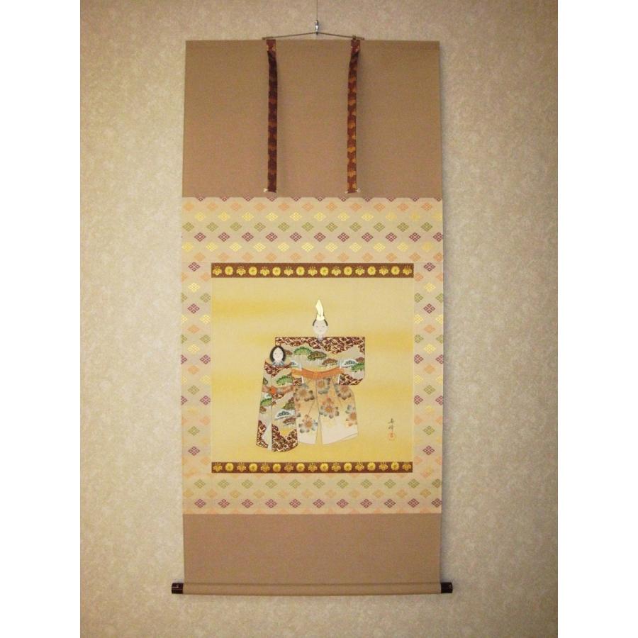 真筆】ミニ掛け軸 桃香の雛◇金武蘇春 (新品) 【公式通販】