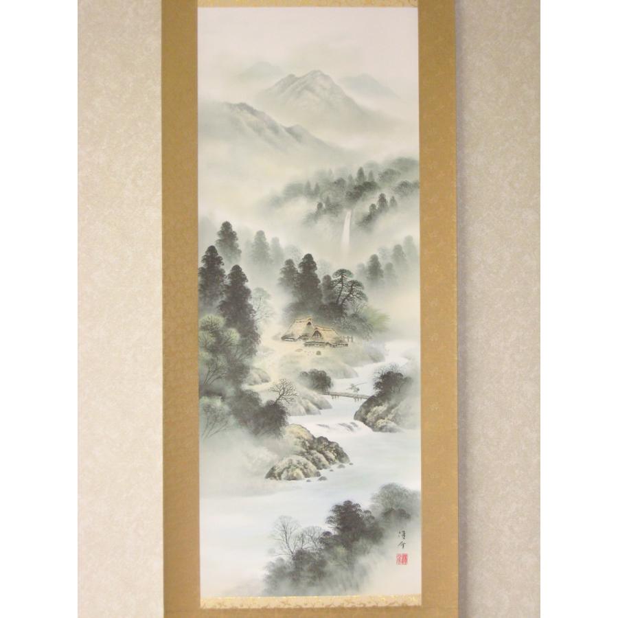 掛け軸 掛軸 開運四神山水 中島洋介 (特殊工芸作品・新品) : 掛け軸の