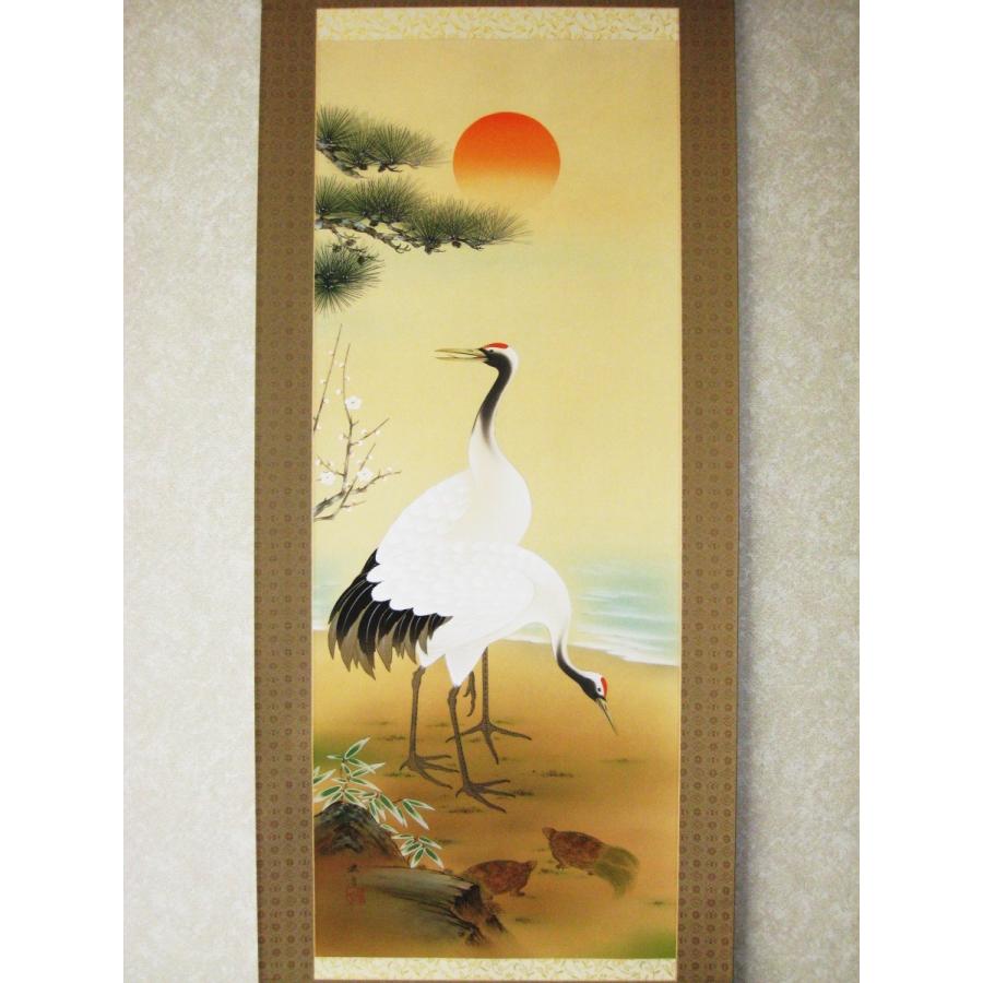 掛け軸 掛軸 松竹梅鶴亀 小森藤月 (真作・新品) : 掛け軸の専門店 香遊