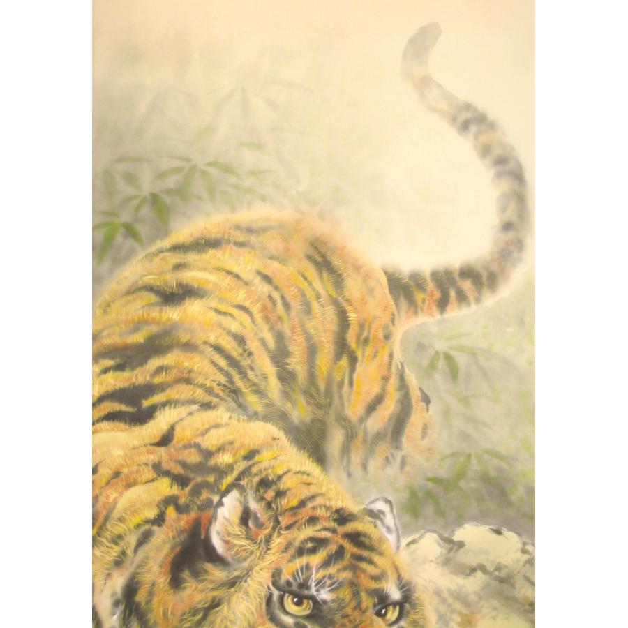 猛虎　瑞雪　掛軸 掛け軸 掛軸 猛虎 加藤渓華 (真作・新品) : 掛け軸の専門店 香遊