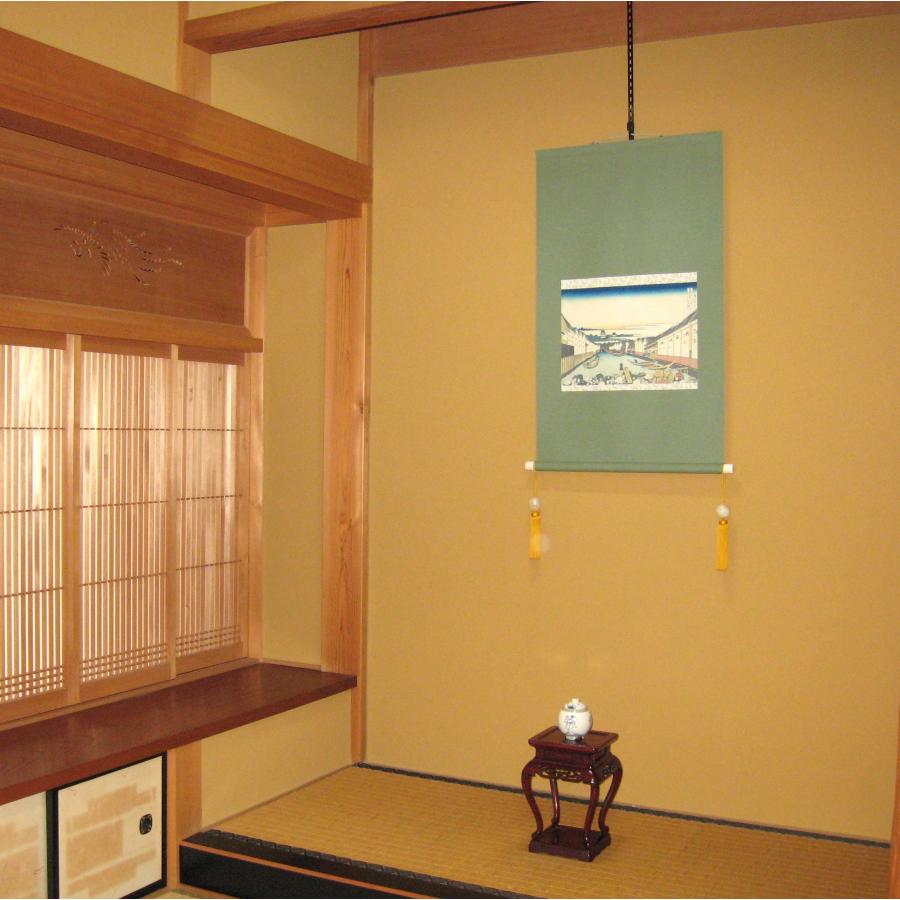 掛け軸 掛軸 富岳三十六景 江戸 日本橋◇葛飾北斎 （工芸作品・新品