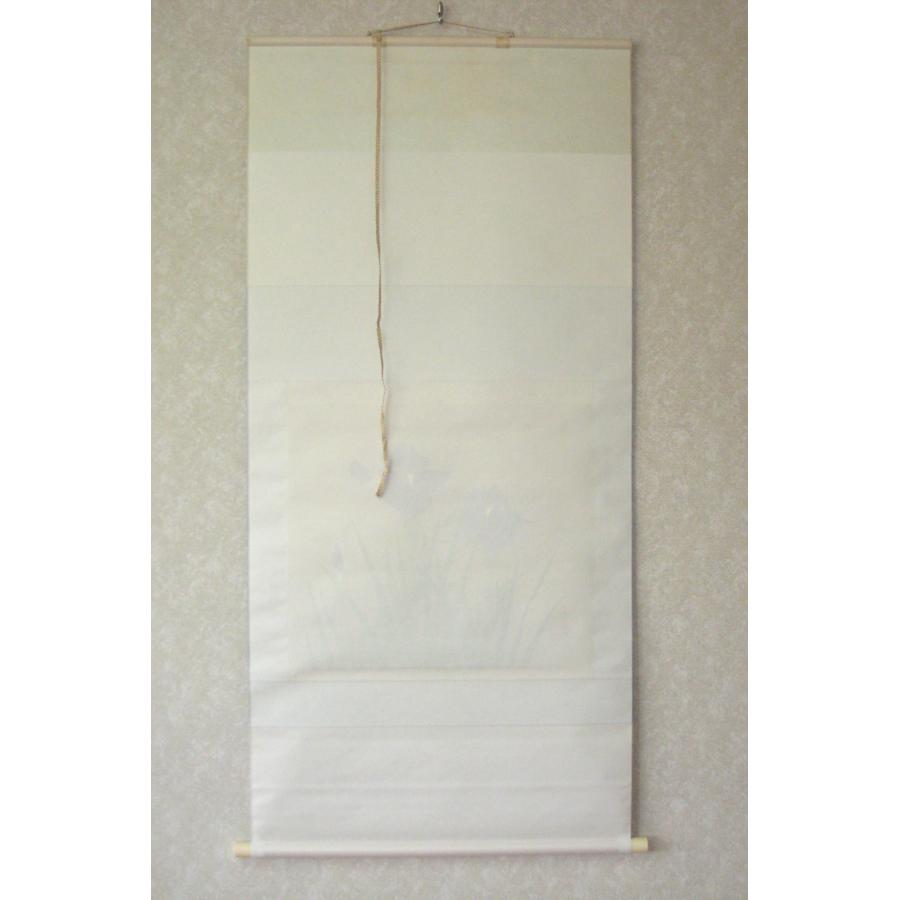 掛け軸 掛軸 菖蒲（しょうぶ） 井上秀城 (真筆・中古) 共箱