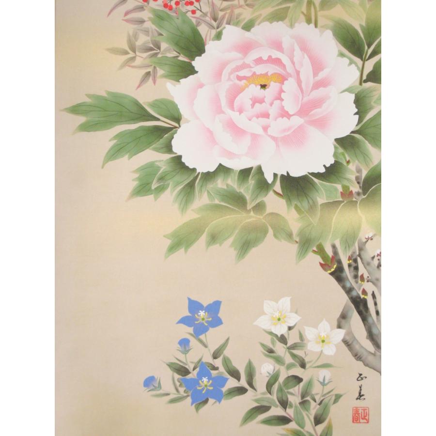 掛け軸 掛軸 四季花 中村正春 (特殊工芸作品・新品) : 掛け軸の 掛け軸 掛軸 四季花 中村正春 (特殊工芸作品・新品) : 掛け軸の