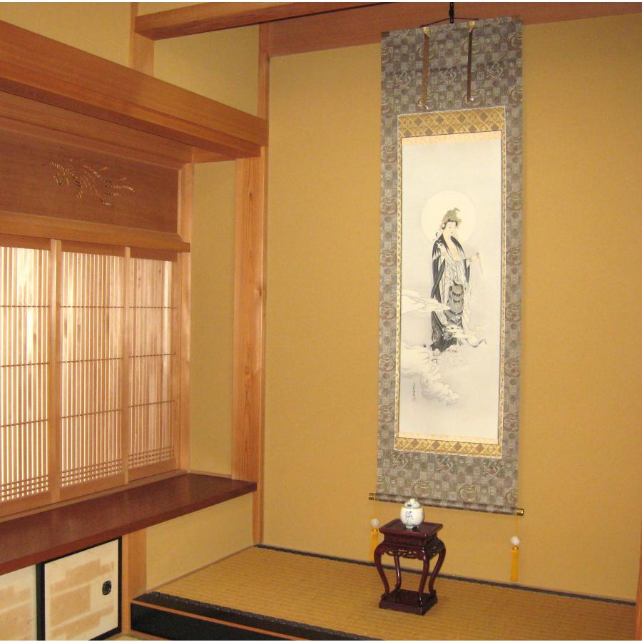 掛け軸 掛軸 雲上観音 (右向き) 吉田真秋 (真筆・新品) : 掛け軸の専門