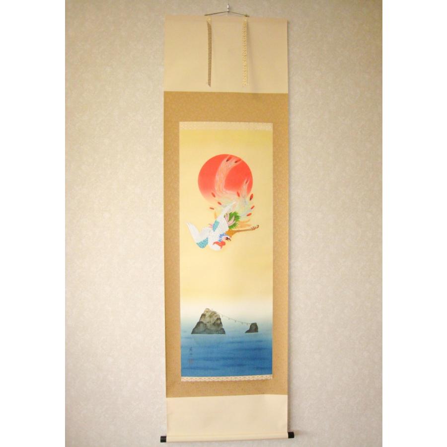 掛け軸 瑞陽鳳凰図 河村蘇水 特殊工芸作品 新品 Zh460 掛け軸の専門店 香遊オンライン 通販 Yahoo ショッピング
