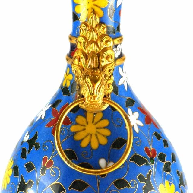 故宮博物院 七宝焼き 七宝焼 昭和レトロ インテリア 花柄 花瓶 故宮博物院 七宝焼き 七宝焼 昭和レトロ インテリア 花柄 花瓶