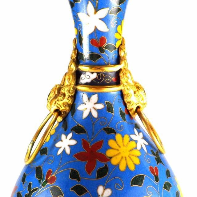 故宮博物院 七宝焼き 七宝焼 昭和レトロ インテリア 花柄 花瓶 故宮博物院 七宝焼き 七宝焼 昭和レトロ インテリア 花柄 花瓶