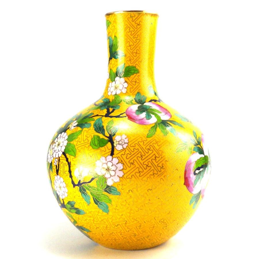 故宮博物院 七宝焼き 七宝焼 昭和レトロ インテリア 花柄 花瓶