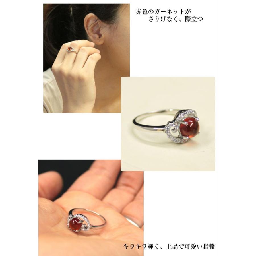 ガーネットリング9号 9K ガーネットリング.9 イギリスヴィンテージジュエリー 指輪