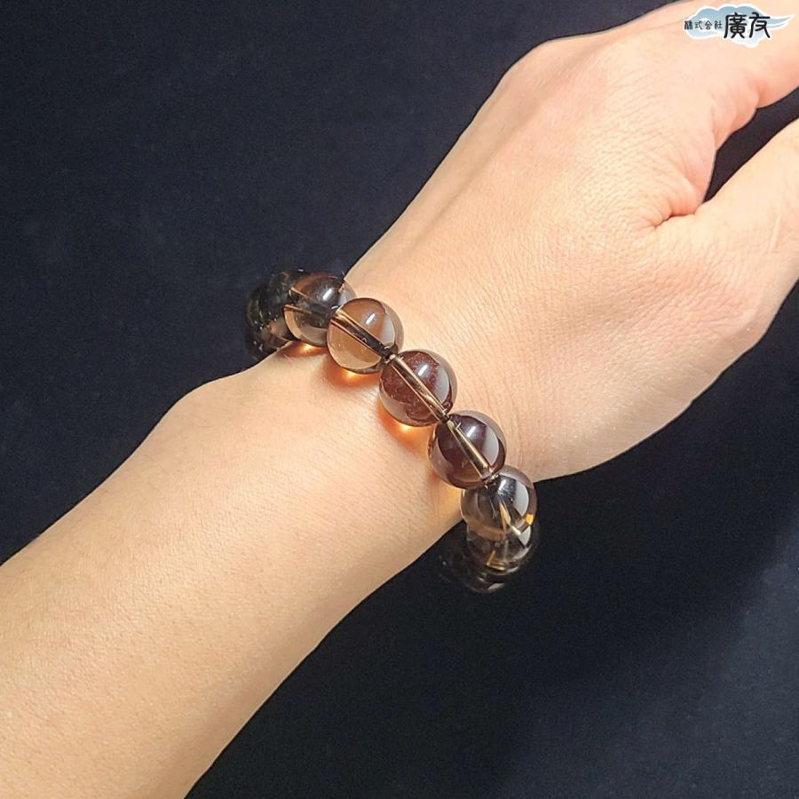 開運 スモーキークォーツ ブレスレット 煙水晶 パワーストーン 天然石
