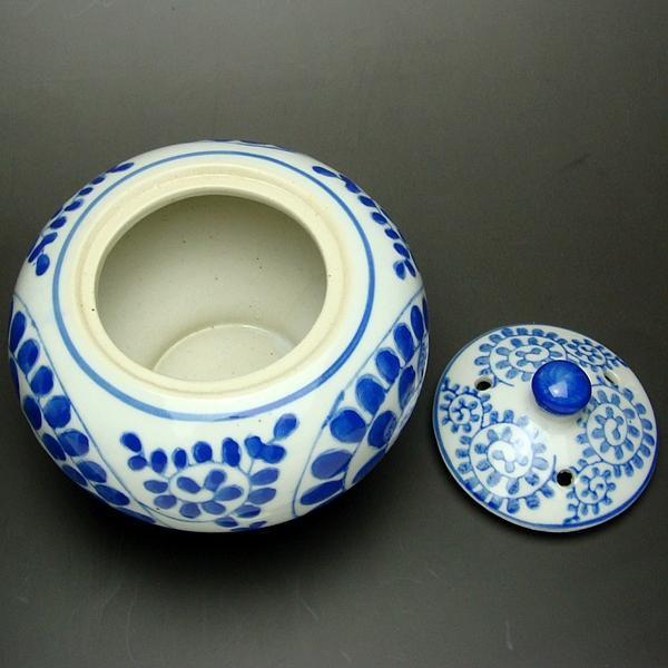 蛸唐草模様 香炉 陶器 おしゃれ 昭和レトロ雑貨 昭和レトロ インテリア