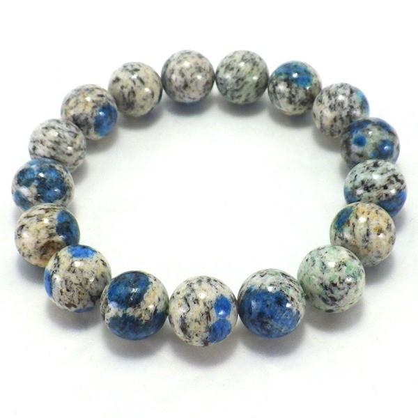 開運 k2ブルー ブレスレット 12mm AAAA級 メンズ レディース