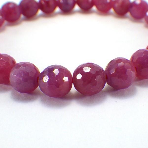 開運 ルビー ブレスレット 天然石 メンズ レディース ルビー