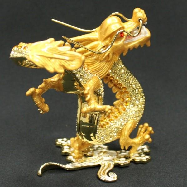 開運 龍置物 龍の置物 風水 龍 置物 金 風水グッズ 玄関 五本爪 金龍