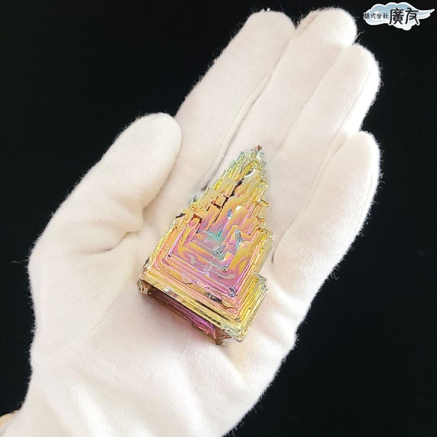 開運 ビスマス結晶 ビスマス 鉱石 置物 オブジェ アート 金属 結晶構造