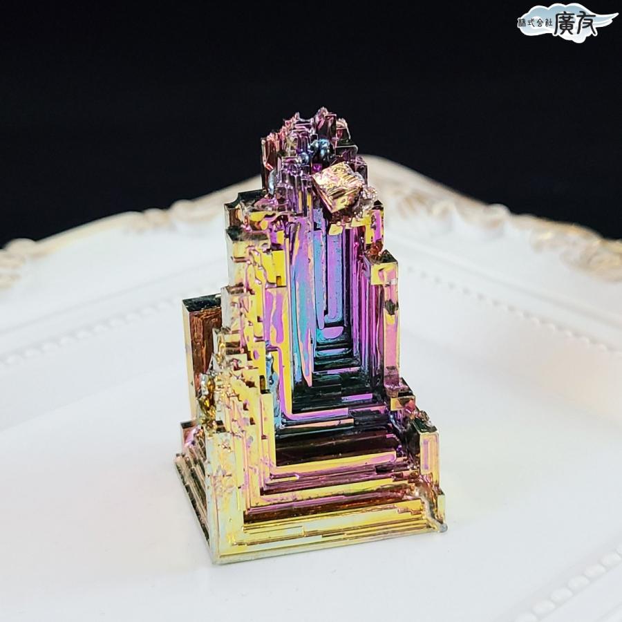#ビスマス結晶　約990g 開運 ビスマス結晶 ビスマス 鉱石 置物 オブジェ アート 金属 結晶構造