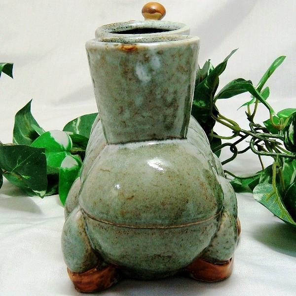 ガーデニング 雑貨 植木鉢カバー 陶器 芋虫 置物 かわいい 開運グッズ