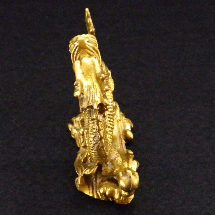 開運 龍の置物 玄関 干支 金 銅製 金色 龍置物 4本爪 真鍮 風水