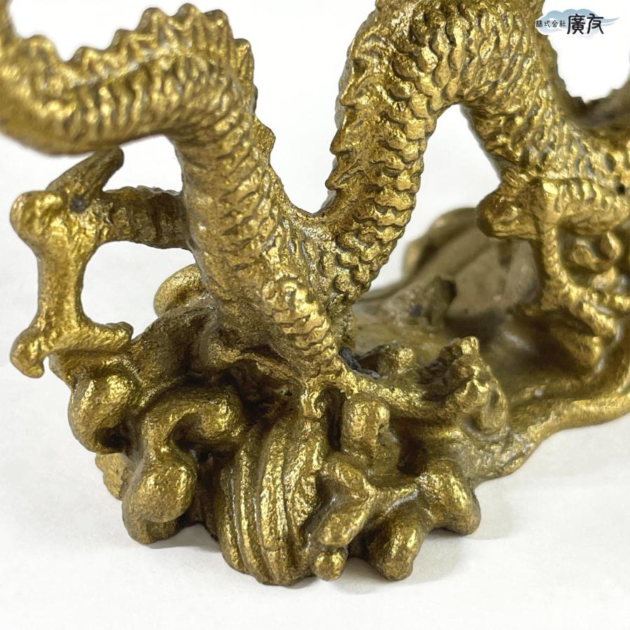 開運 龍の置物 龍 置物 風水 銅製 玄関 金 風水グッズ 四本爪 金龍