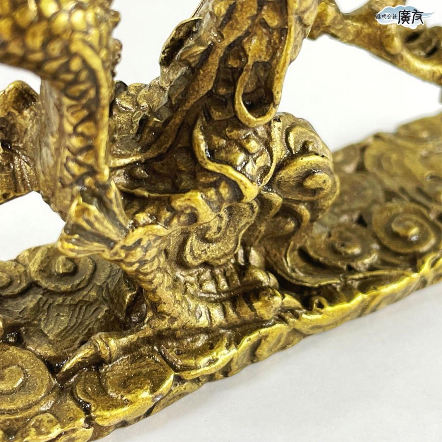 開運 龍の置物 龍 置物 風水 銅製 玄関 金 風水グッズ 四本爪 金龍