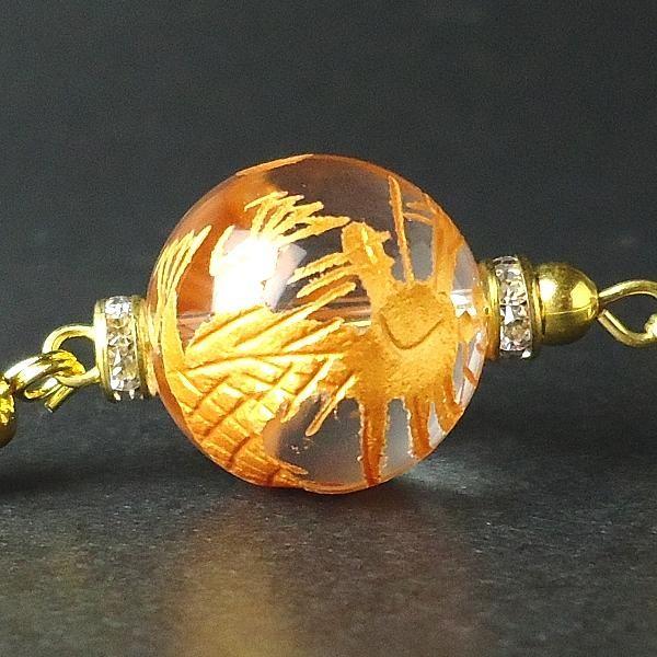 開運 水晶 龍 パワーストーン ストラップ 水晶龍 彫刻 天然石 龍