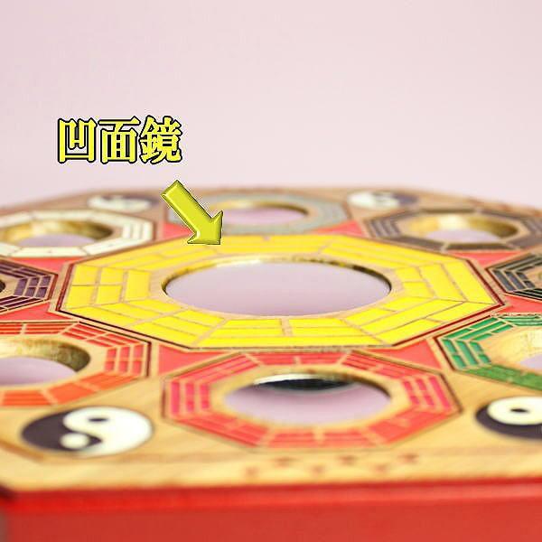 開運 風水 鏡 八卦鏡 魔除け 八角形 魔除けグッズ 玄関 置物 八角形鏡