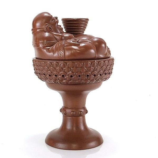 開運 布袋様 置物 香炉 陶器 ご利益 布袋さん 七福神 宜興 おしゃれ