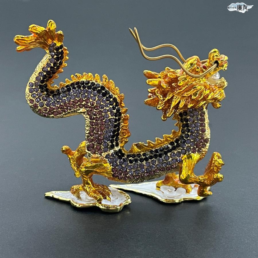開運 龍の置物 龍 置物 風水 玄関 金 風水グッズ 五本爪 金龍 宝珠