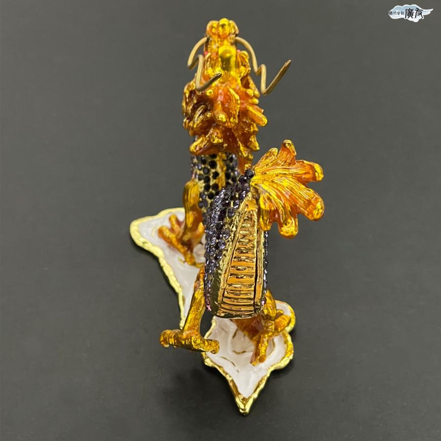 開運 龍の置物 龍 置物 風水 玄関 金 風水グッズ 五本爪 金龍 宝珠