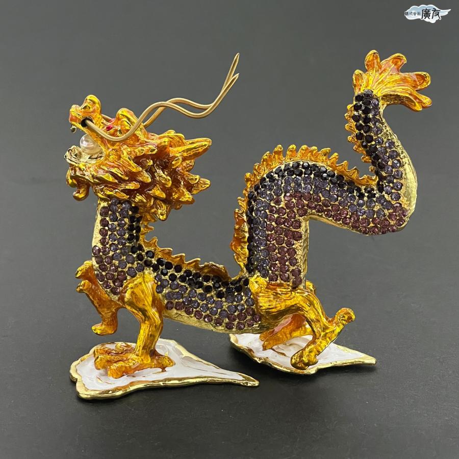 開運 龍の置物 龍 置物 風水 玄関 金 風水グッズ 五本爪 金龍 宝珠