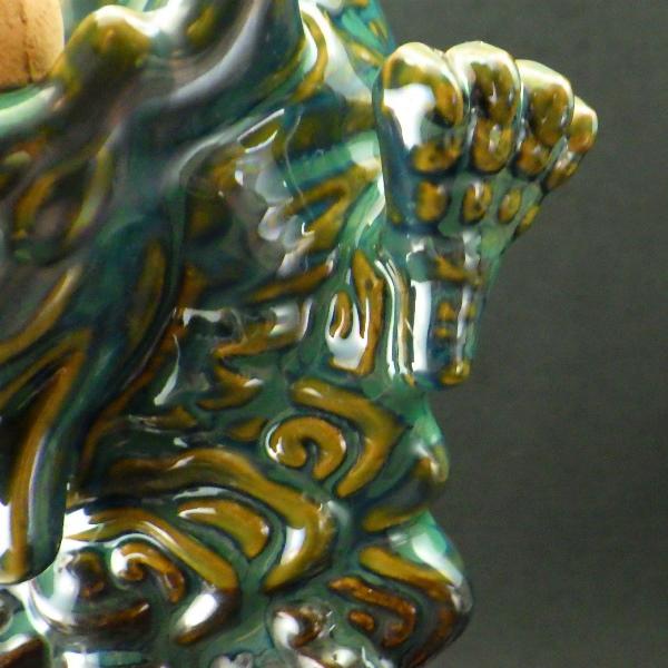 龍のお香立て 龍の置物 陶器 倒流香炉 倒流香 お香 逆流香炉 香炉