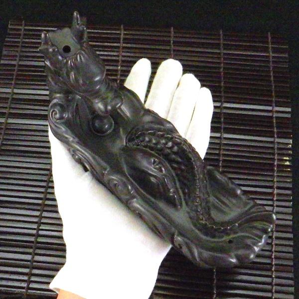 龍のお香立て 龍の置物 陶器 倒流香炉 倒流香 お香 逆流香炉 香炉
