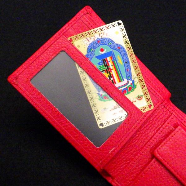財布に入れる お守り カード型 護符 魔除け チベット密教 長寿 願望