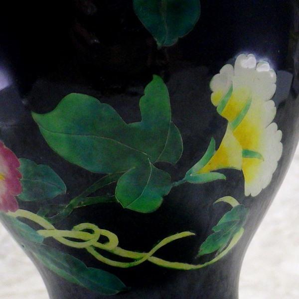七宝焼き 七宝焼 昭和レトロ雑貨 昭和レトロ インテリア 花柄 花瓶