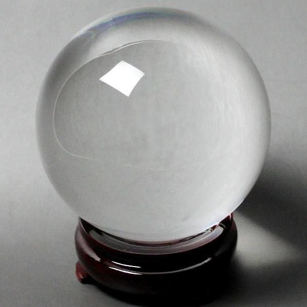 人工水晶玉 水晶 丸玉 置物 風水 玄関 効果 宙玉 開運 グッズ 水晶婚式プレゼント ( 人工(溶錬)水晶玉 人工水晶球 110mm )（Yahoo!・開運風水ドットコム ヤフー店）