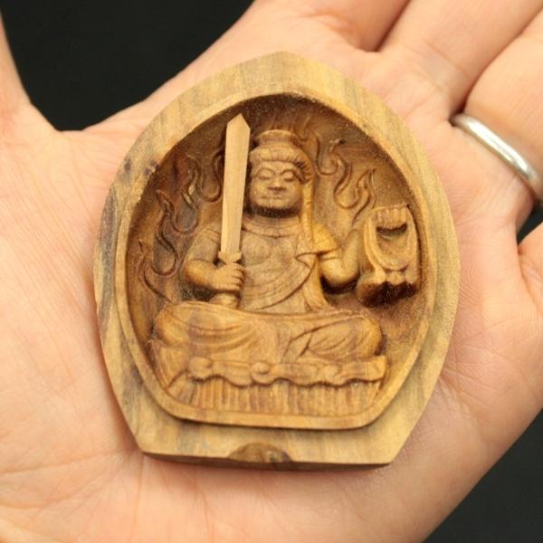 開運 木彫り 仏像 十二支 御守り本尊 不動明王 お守り 守護仏 開運 木彫り 仏像 十二支 御守り本尊 不動明王 お守り 守護仏