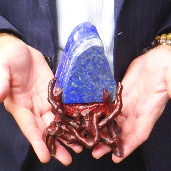 開運 ラピスラズリ 原石 12月 誕生石 置物 パワーストーン