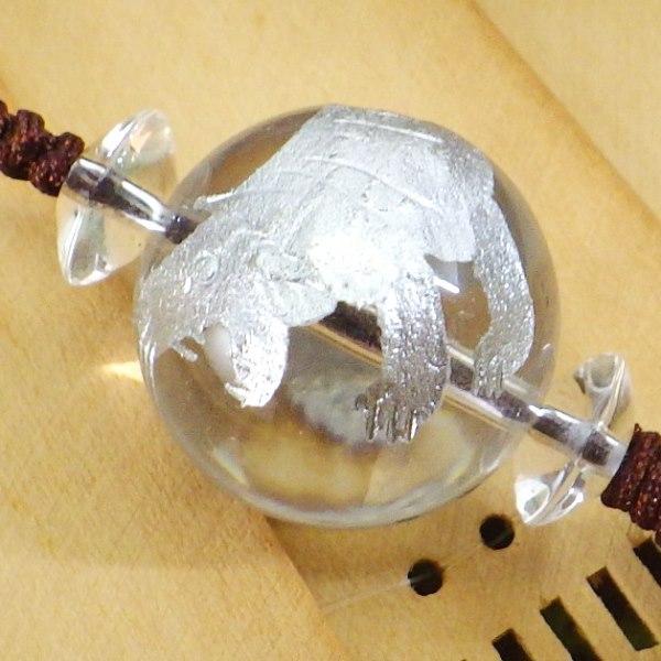 水晶 天然水晶 風水 ストラップ 干支 とら トラ 縁起物 魔除け